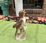 Vintage Brown, Ceramic Bird Figurine