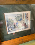 Small French Framed Print, in Nicolas Lancret Style