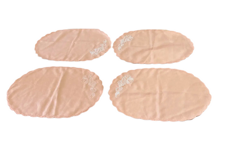 Linen Peach Placemats- Set of 4