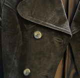 Vintage Brown Sweden Suede Women's Jacket