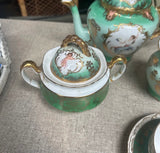 Vintage Austria Ceramic Green Tea Set