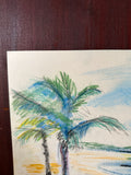 Color Pencil Seascape Drawing of the Beach