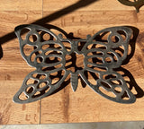 Vintage Silver Butterfly Trivet, Hot Plate