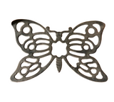Vintage Silver Butterfly Trivet, Hot Plate