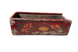 Vintage Hand Painted Detailed Wooden Box