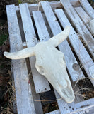 Large Concrete Bull Western Horn