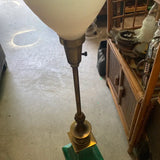 1970s Green Malachite Colored Lamp