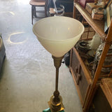 1970s Green Malachite Colored Lamp