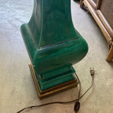 1970s Green Malachite Colored Lamp