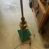 1970s Green Malachite Colored Lamp