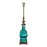 1970s Green Malachite Colored Lamp