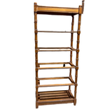 Bamboo Bookcase With Glass Details