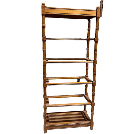 Bamboo Bookcase With Glass Details