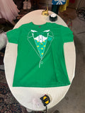 St. Patrick's Day Suit Style Green T-Shirt, Size L