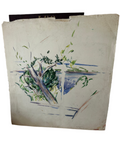 Signed Watercolor Painting of a Tree