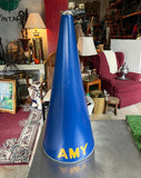 Large Vintage Blue Megaphone