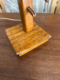 Small Rustic Wooden Table Lamp