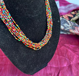 Multi-Colored Beaded Necklace