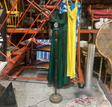 Brass Decorative Floor Lamp With Plastic Diamond Details