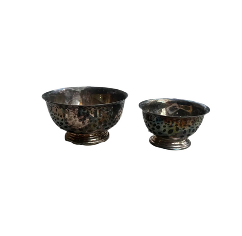 Pair of Small Silver Catchalls