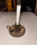 Vintage Mid-Century Brass Simple Candle Style Lamp