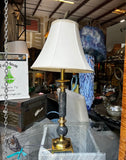 Vintage Gold and Black Stone Table Lamp