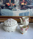 Collection of White, Ceramic Plate, and Trinket Box