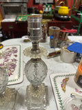 Pair of Vintage Detailed Glass Table Lamps