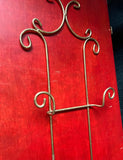Skinny Metal Wired Vintage Wall Hanging Plate Holder