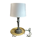 Modern Metal Lamp With Ram Head Details, Lampshade Included