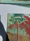 Colorful Trees and Foliage Landscape Painting on Canvas