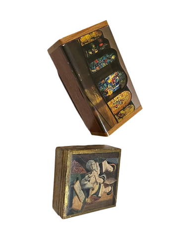 Pair of Wooden Decorative Boxes