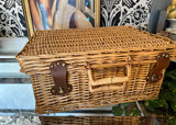 Large Handmade Wicker Picnic Basket