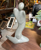 Vintage Soapstone Figurative Sculpture, Signed
