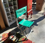 Green Foldable Children's Masters Chair