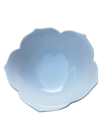 Vintage Ceramic White Lotus Bowl