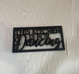 Black Cast Iron Kitchen Decor and Trivet