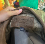 90's Vintage Sanoma Brown Leather Jacket