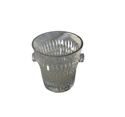 Large Glass Etched Decorative Bowl
