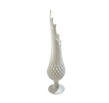Milk Glass Abstract Water Drop Vase
