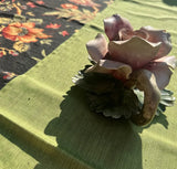Pair of Ceramic Floral Candlestick Holders