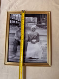 Trio of Simple Black and White Photos and Gold Frames