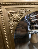 1970s Gold Oversized Ornate French Beveled Mirror