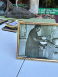 Trio of Gold Frames With Vintage Photos