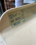 1970s Vintage Metal Baby Scale