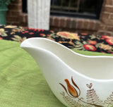 Mid-Century Gravy Saucer Reticulated Design Flower