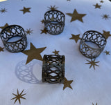 Silver Lace Napkin Holder Rings