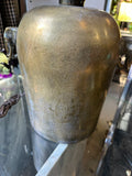 Large Vintage Heavy Brass Table Lamp with Elephant Details