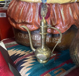 Vintage Brass Etched Teapot
