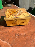 Floral Wooden Jewelry Music Box, Playing Greensleeves